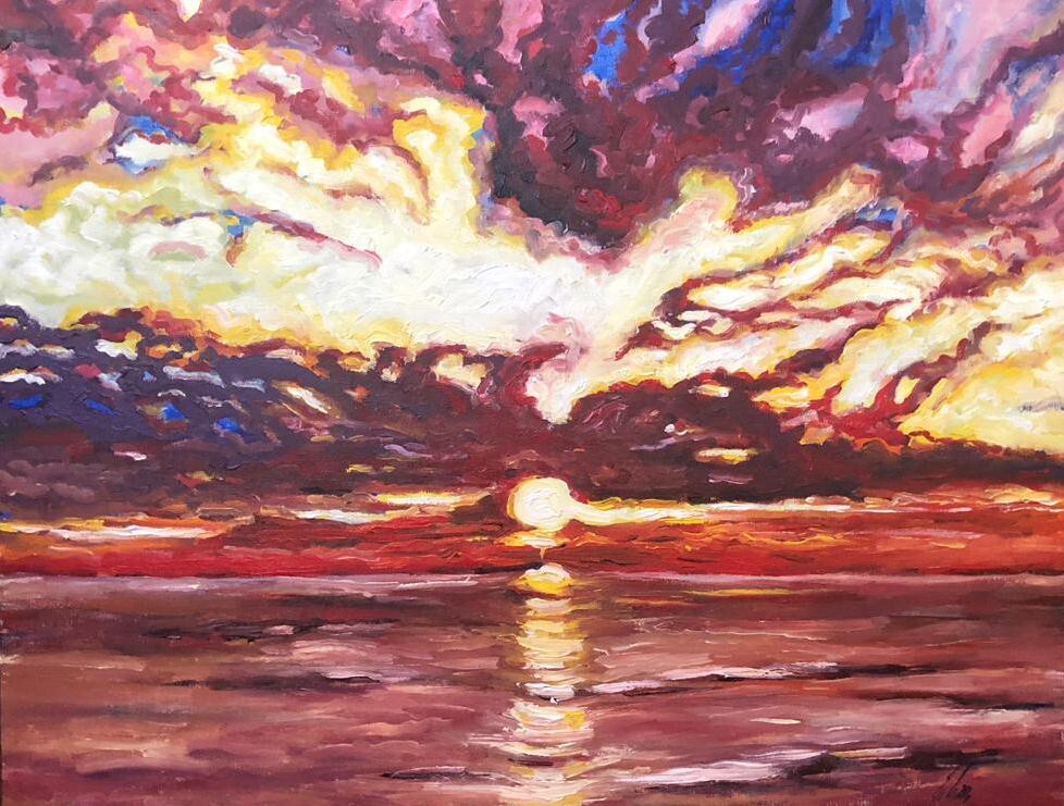 Огненный закат