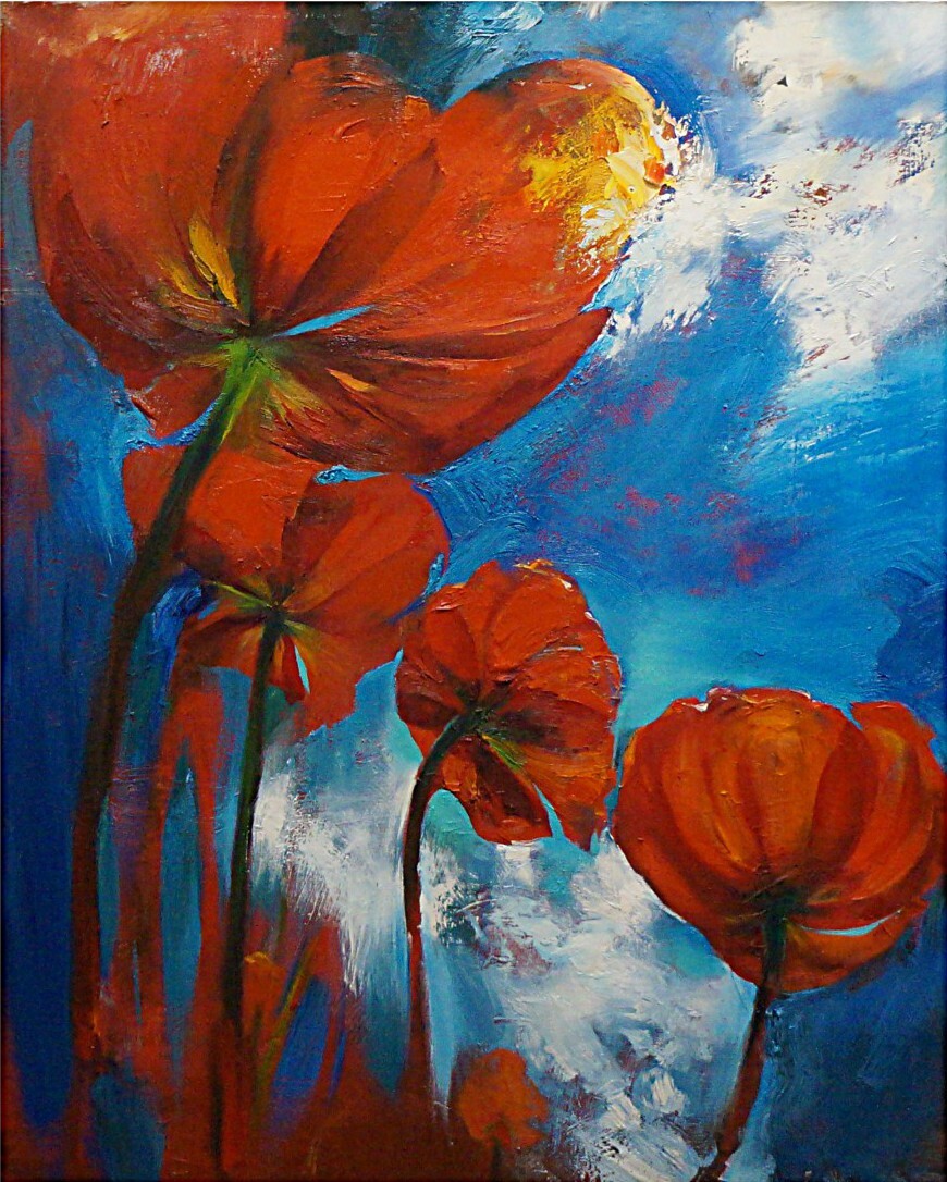 "Афганистан. Пейзаж с маками"