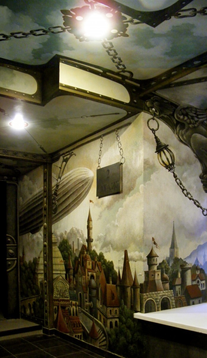 Роспись в бизнес-центре