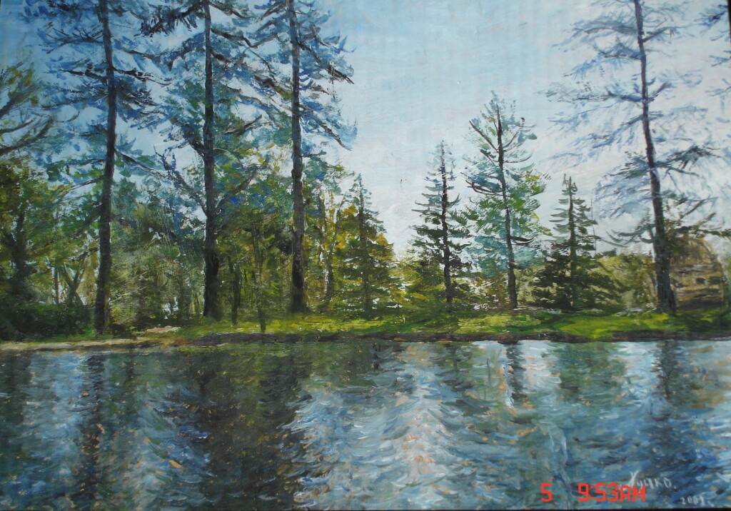 Петергоф, озеро.