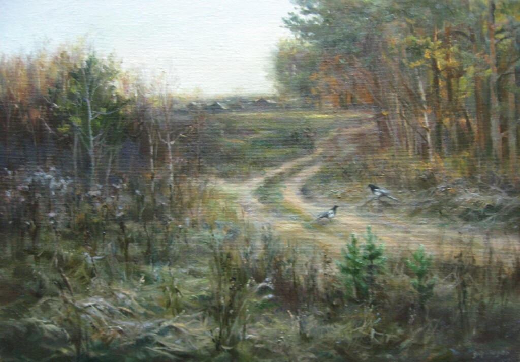 Пейзаж с сороками