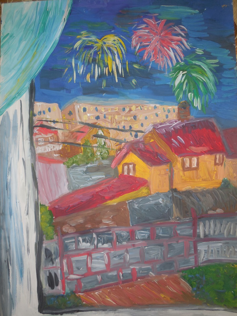 Салют из окна