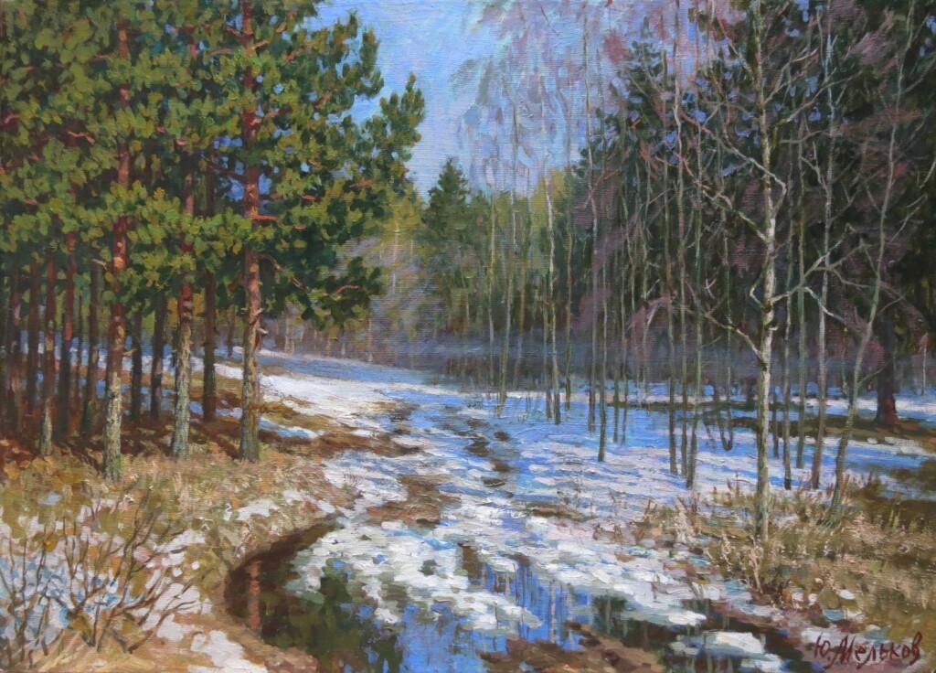 На солнечном припёке.