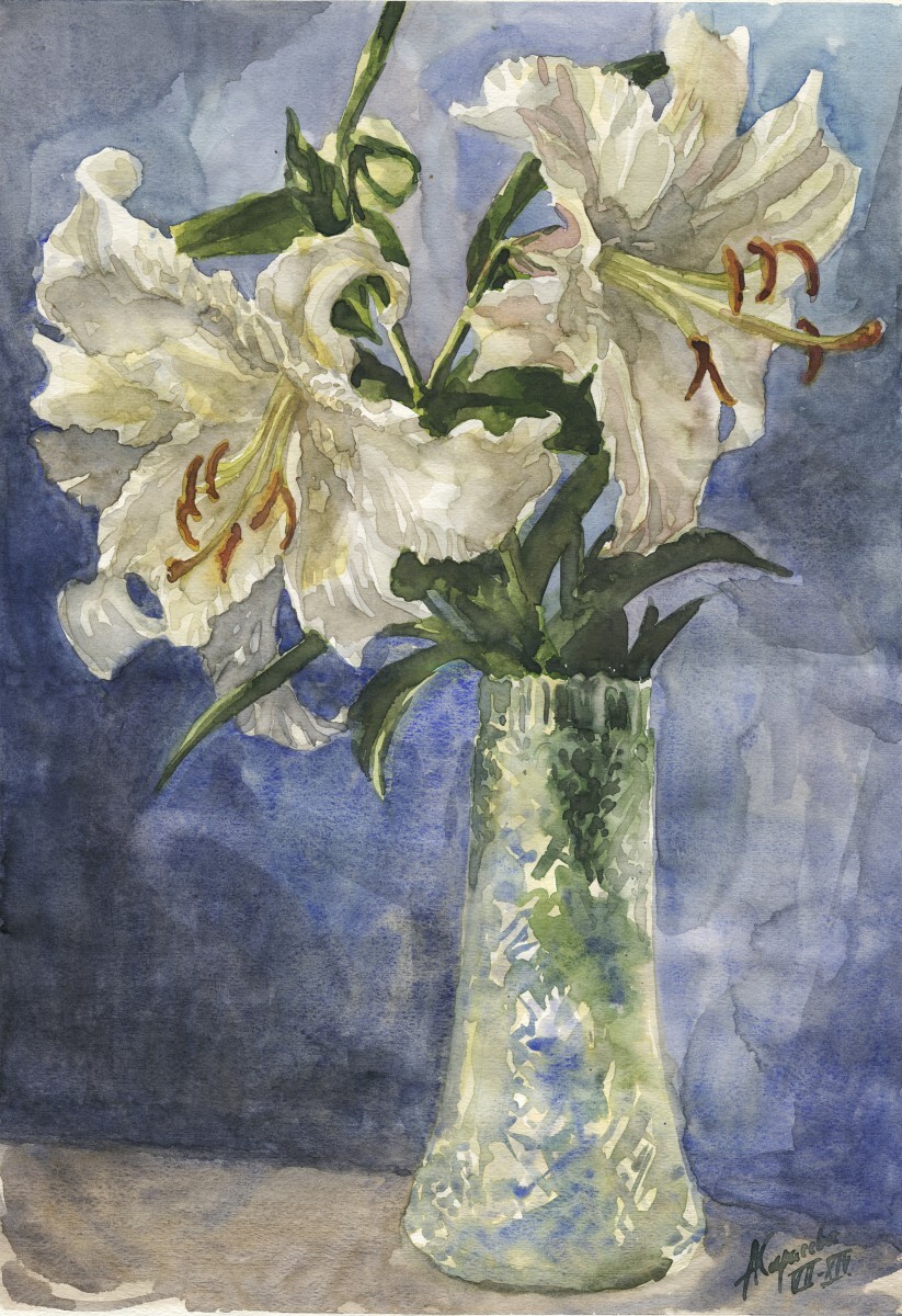 Лилии в вазе