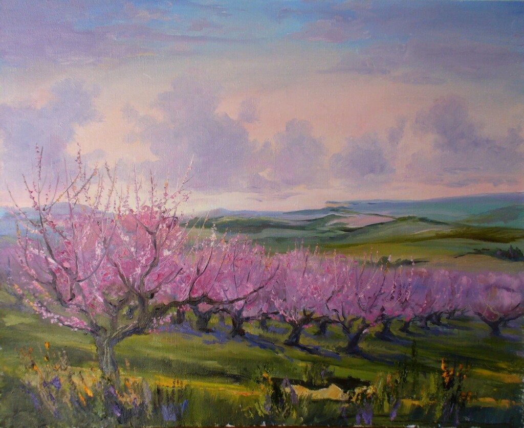 Крым. Цветущие персиковые сады