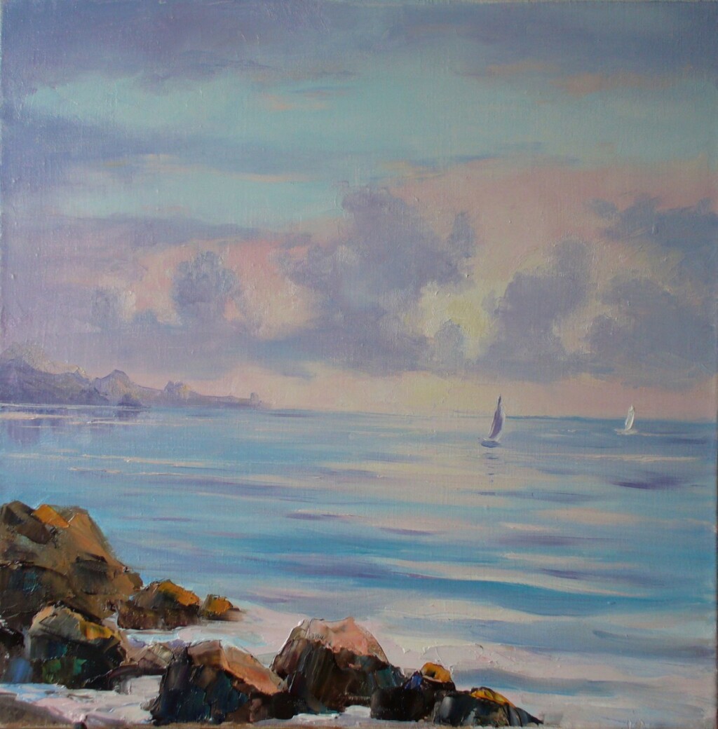 Розовый шелковый вечер