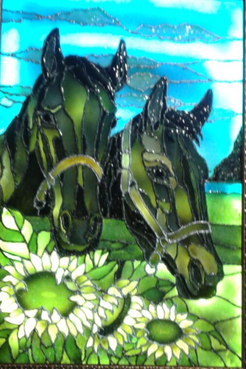 Кони и подсолнухи