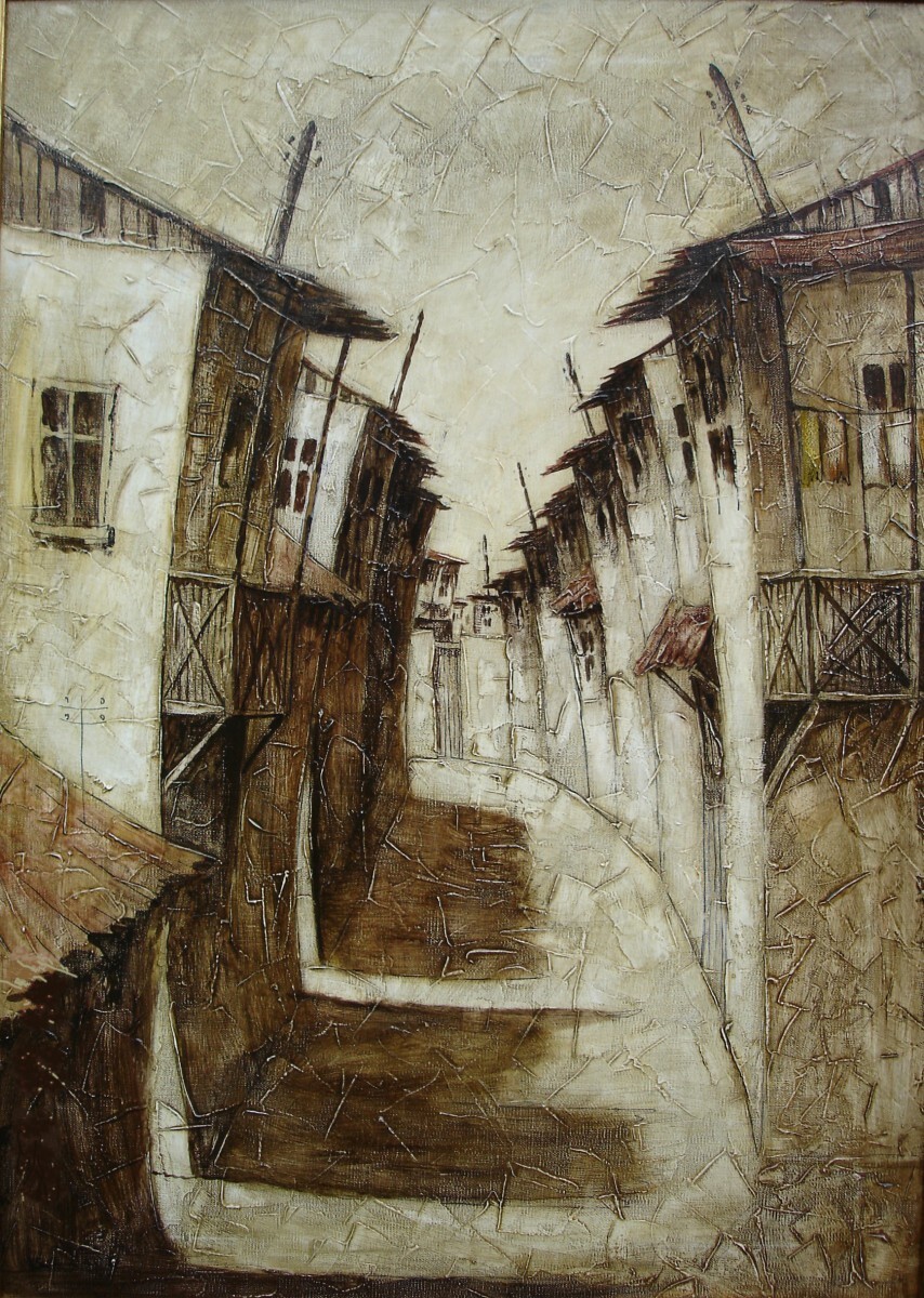 Старый город в Армении в тонах