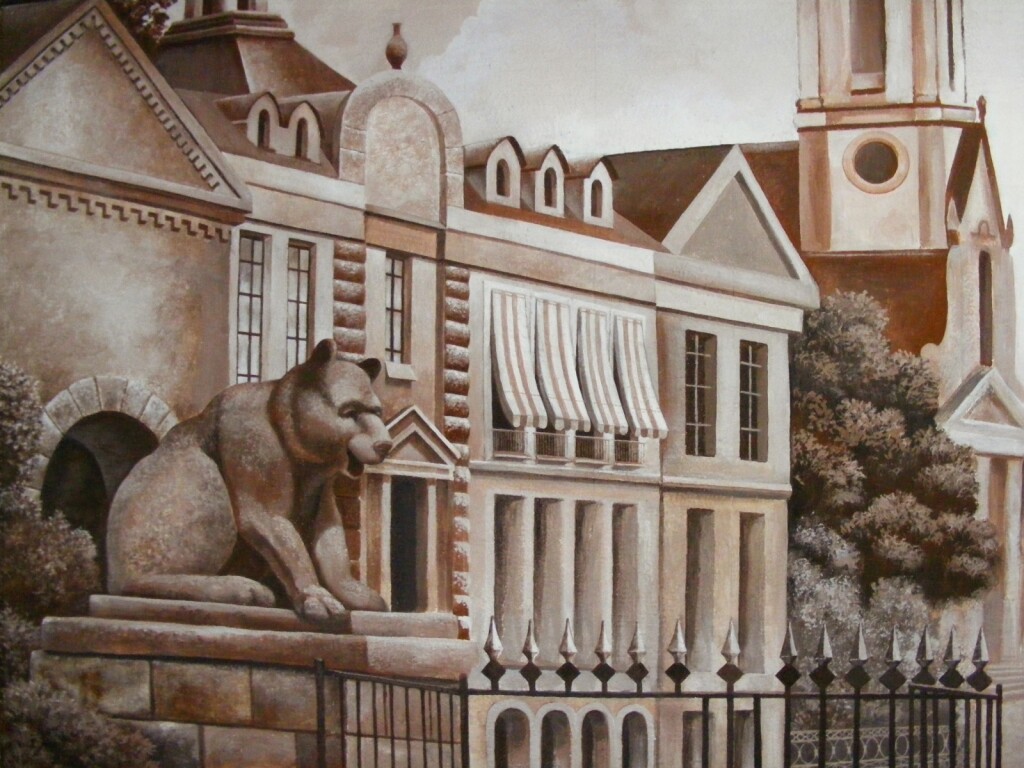 Роспись в бизнес-центре "Берн" (фрагмент)