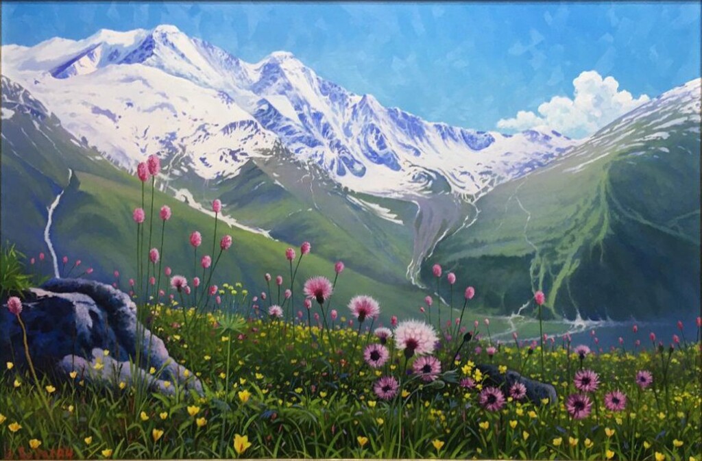 Красная Поляна, вид на гору Аибга