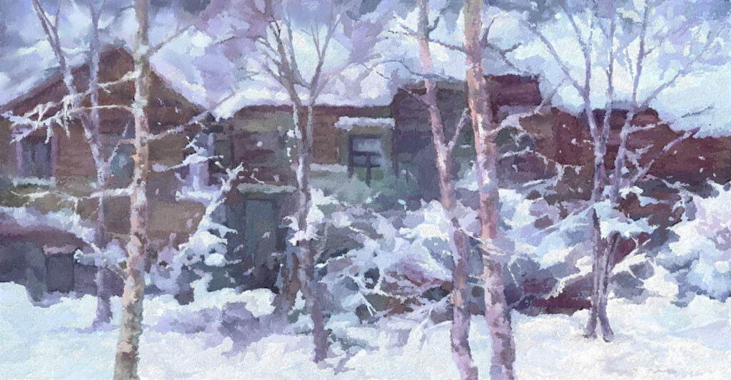 Утром после снегопада.