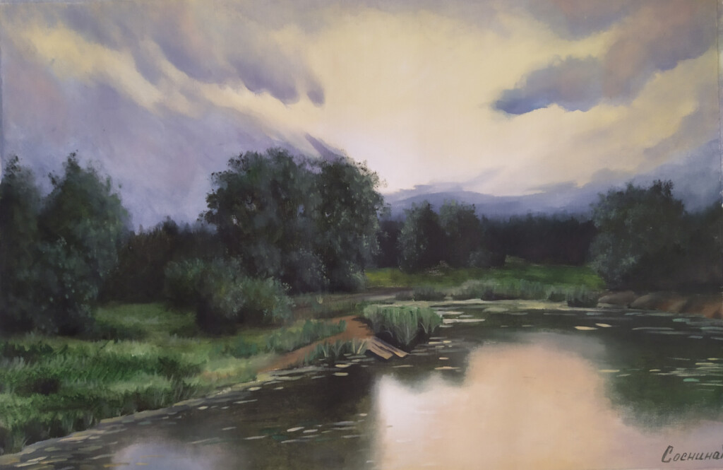 Вечерний пейзаж на болотце