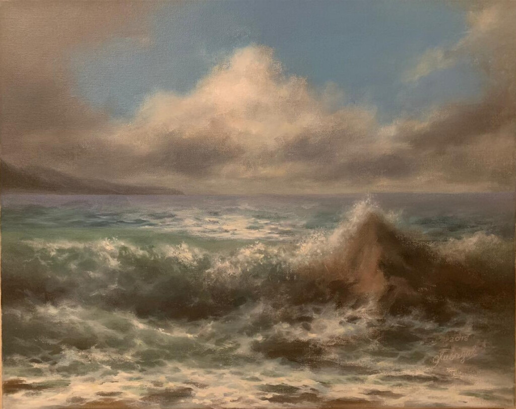 Прибой. Большие облака