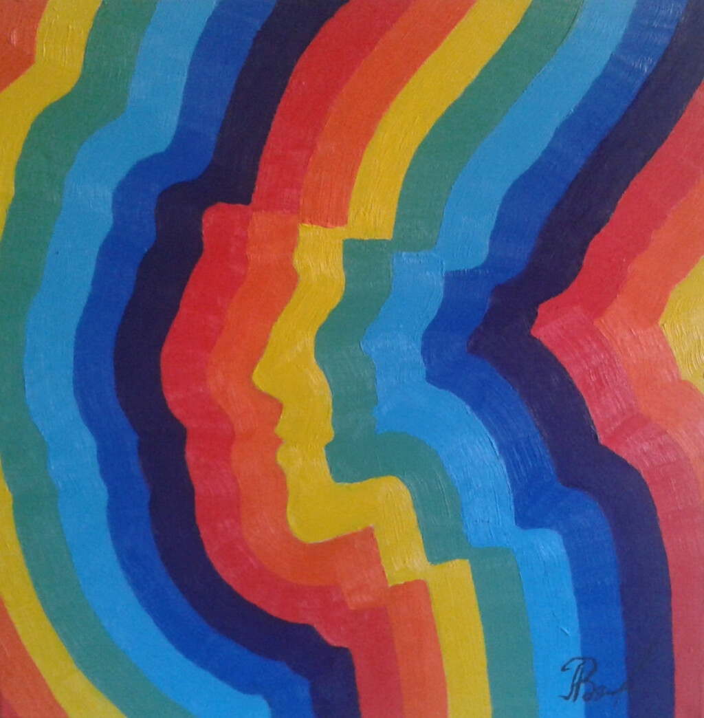 Женский профиль в интерьере