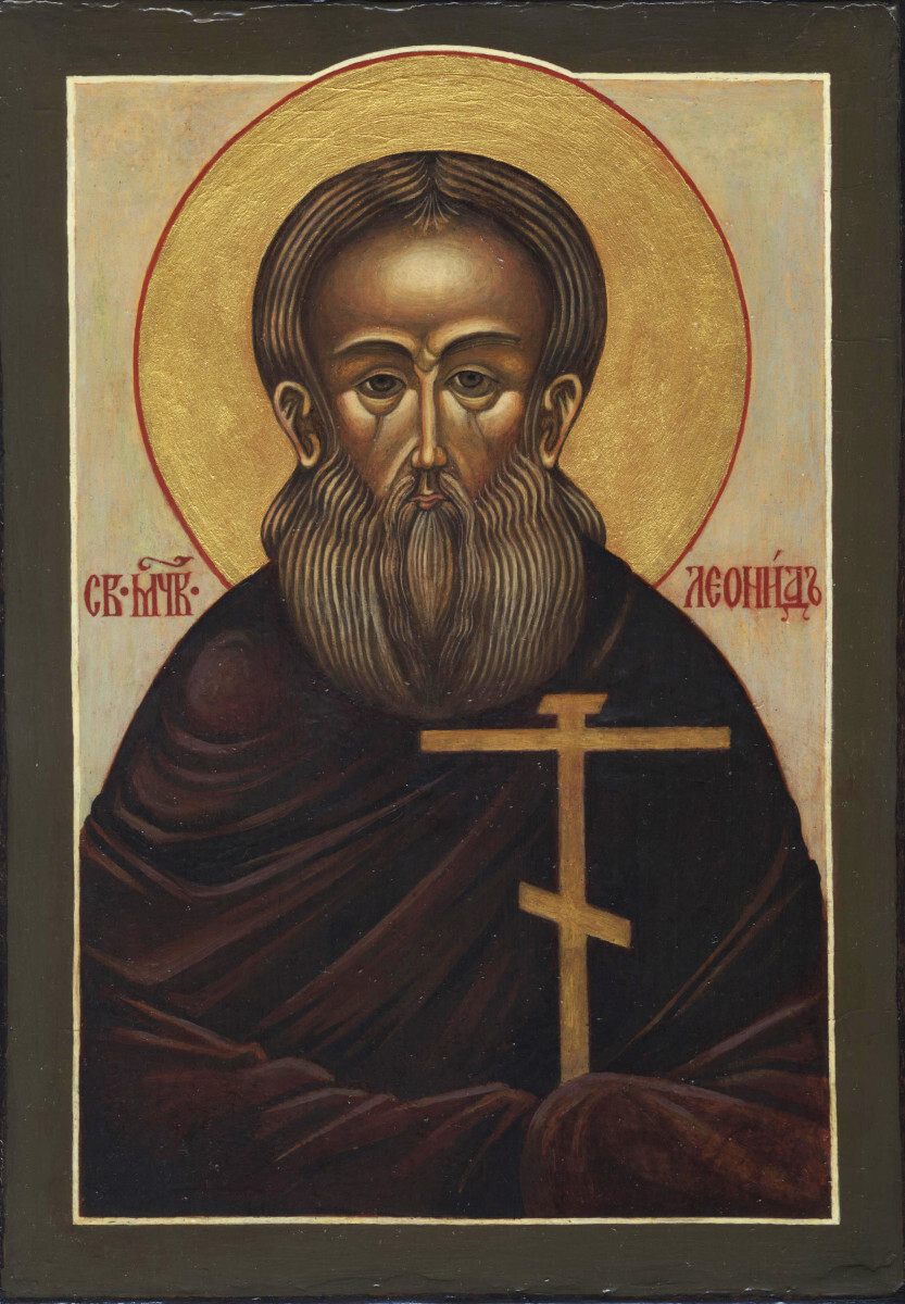 Образ св. муч. Леонида Коринфского