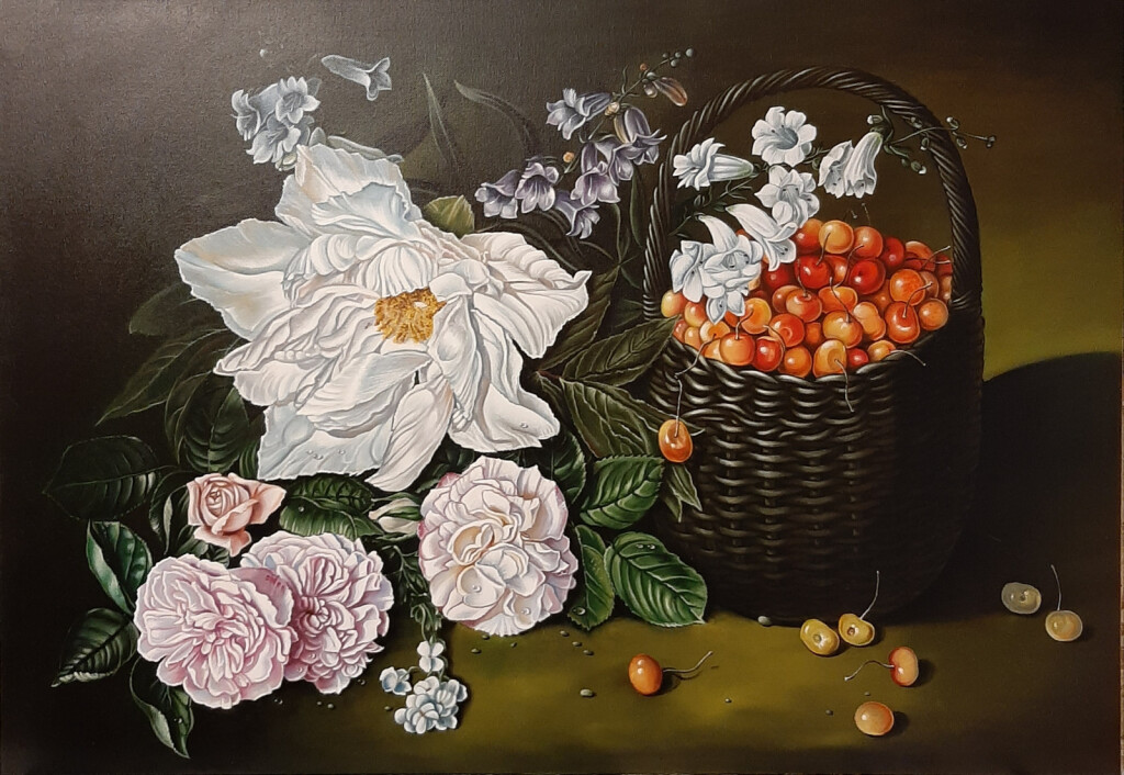 Натюрморт с черешней