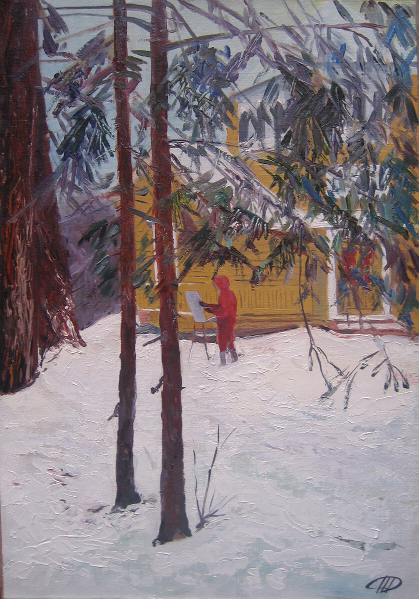 У восьмигранника на пленэре