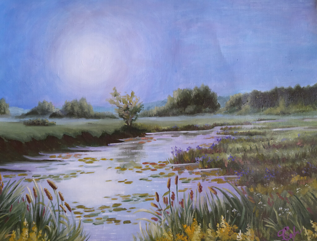 Утро на протоке.