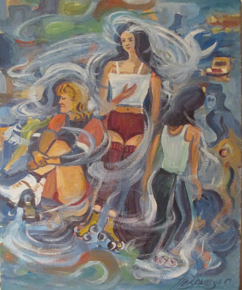 трое на коньках