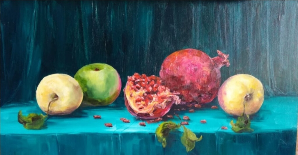 Натюрморт с гранатами