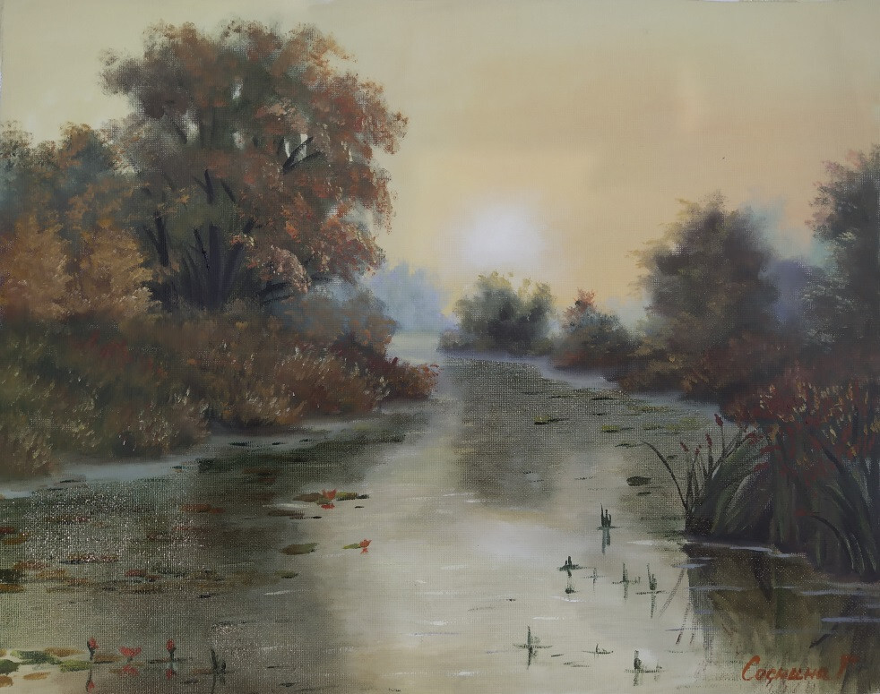 Осень на пруду.