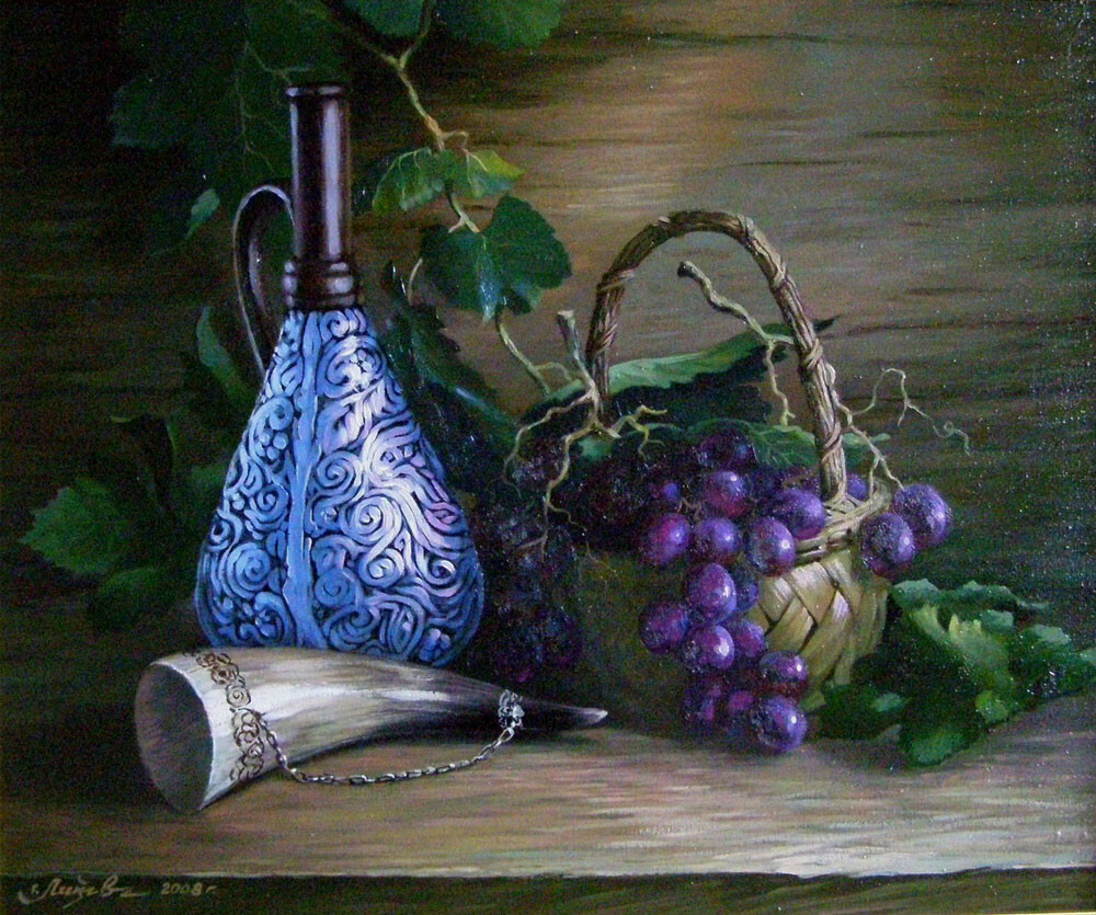 Натюрморт с рогом