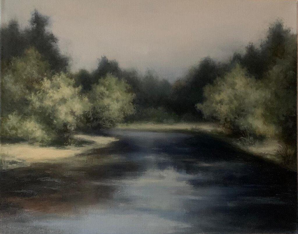 Утро на реке. Спокойное течение