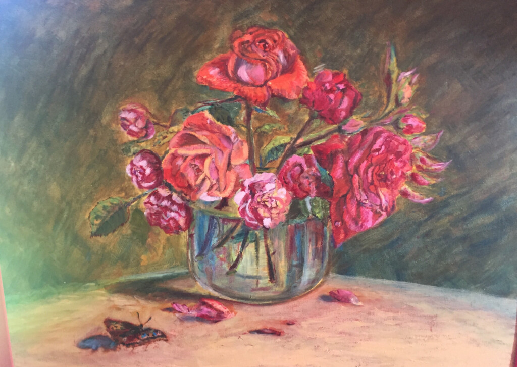 Розовый натюрморт