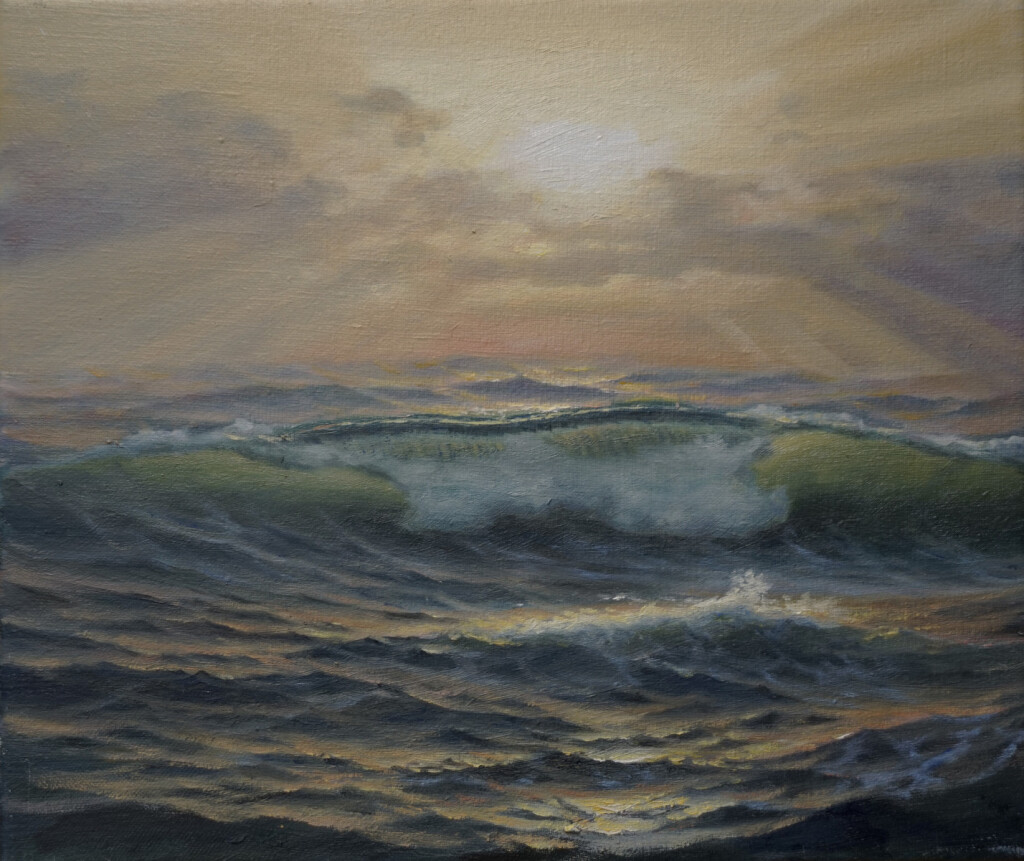 Закат Солнца на море