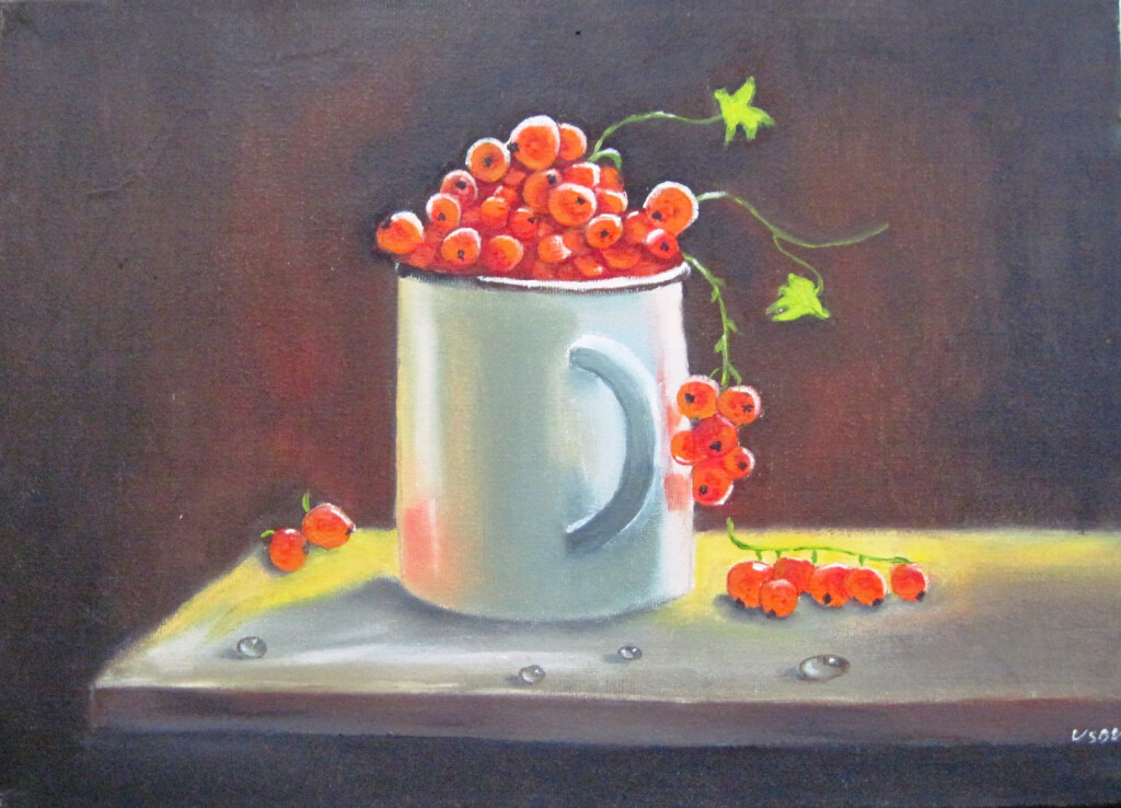 Натюрморт Кружка смородины