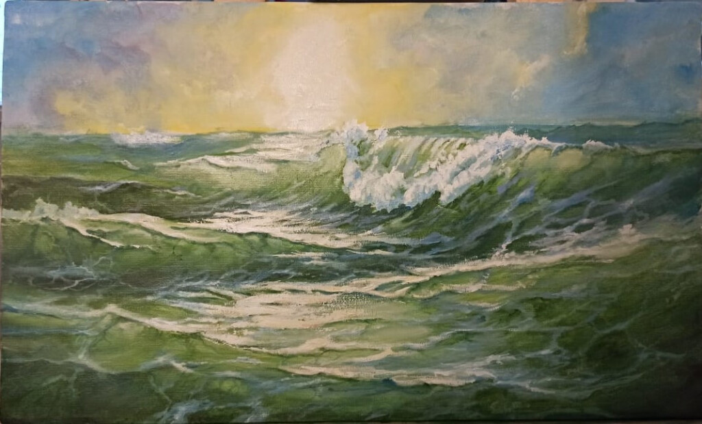 Морской пейзаж. Копия свободная.