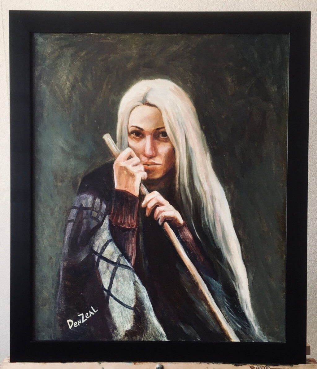 Женщина с палкой