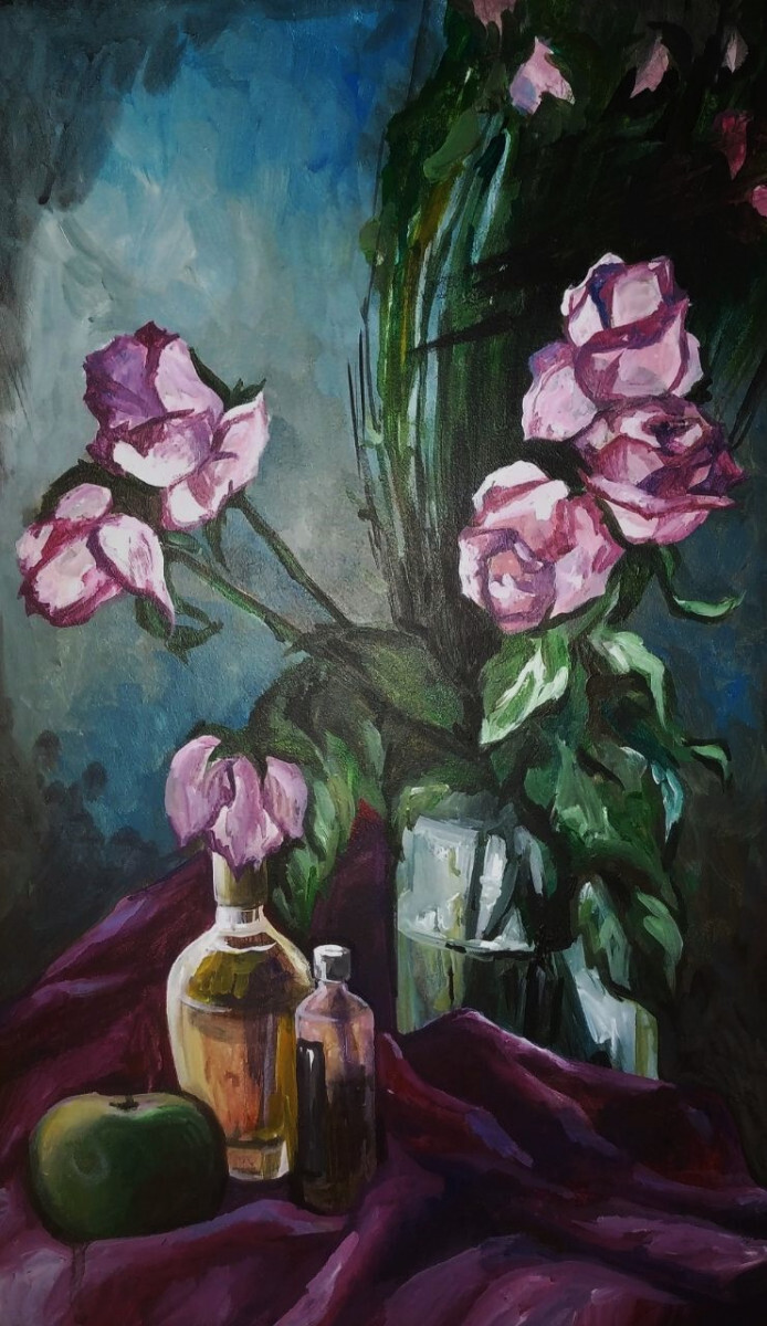 Яблоки и розы