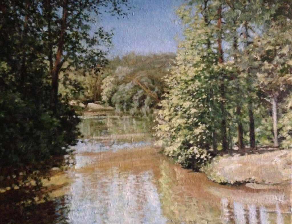 Лето . Лесное озеро