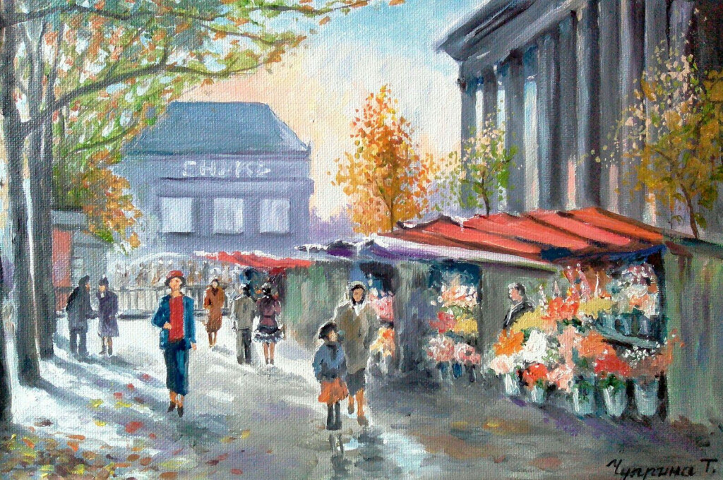 "Первый снег на улицах Парижа"