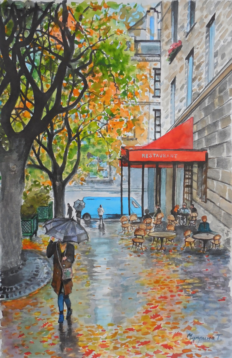 "Осенний Париж".продано