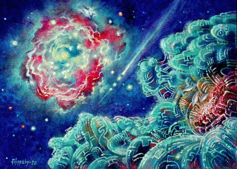 На окраине газовой туманности.