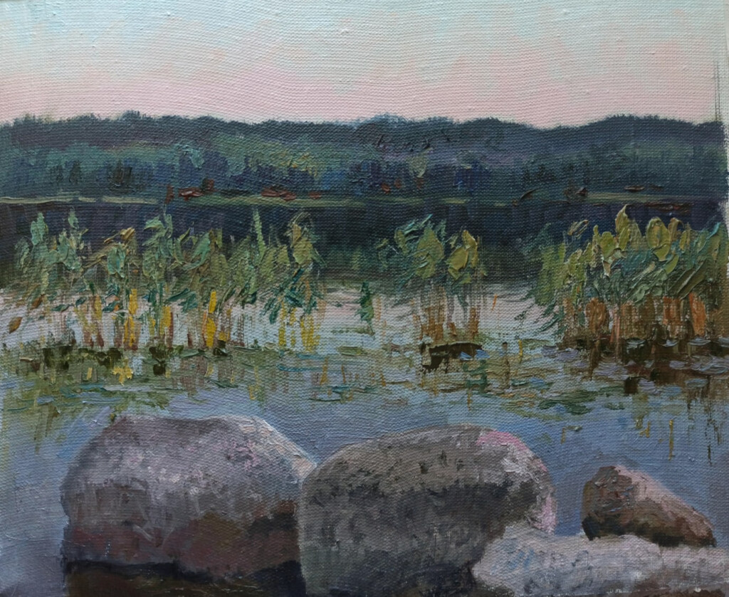 Сумеки на озере