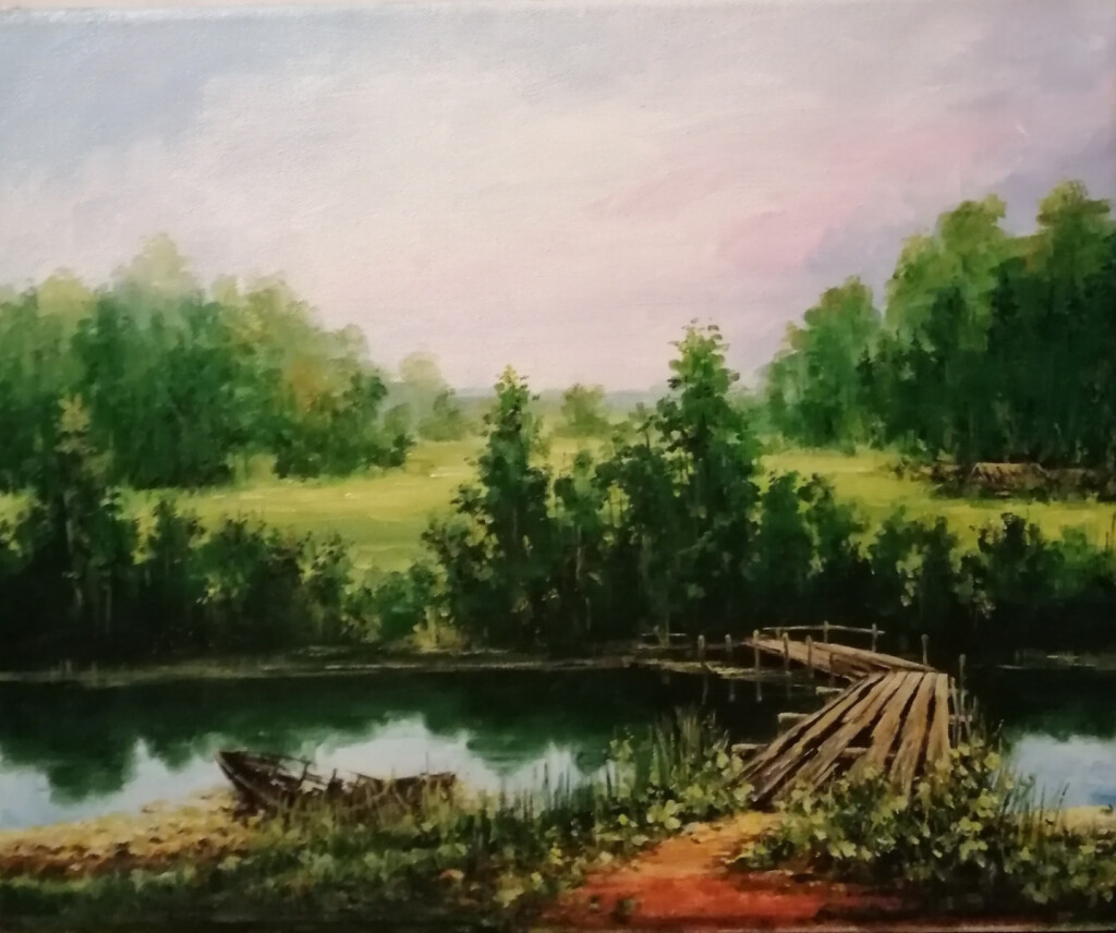 Пейзаж с рекой