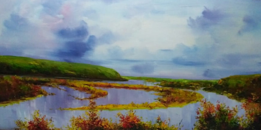 Жигулевские горы. Вид с вертолетной площадки