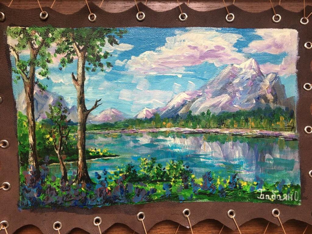 Лето в горах (натуральная кож)