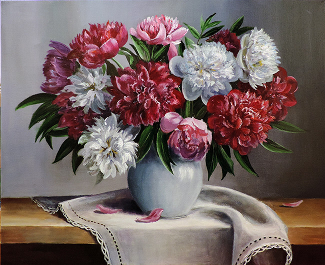 " Букет пионов"