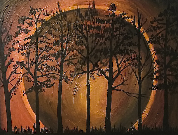 красный лес