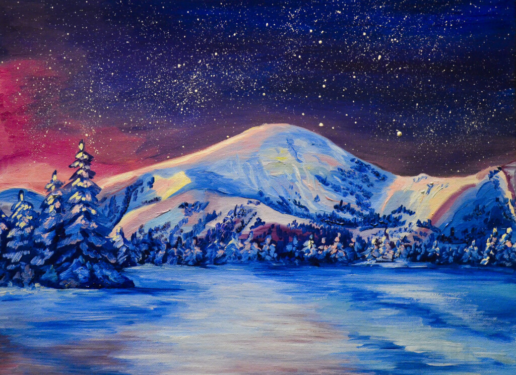 закат в горах