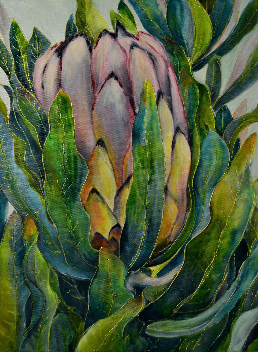 Цветущий артишок