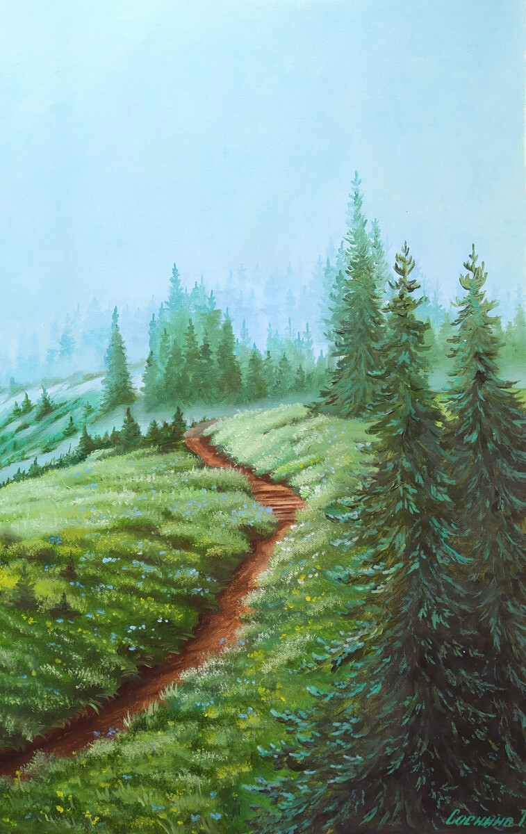 Туман в лесу