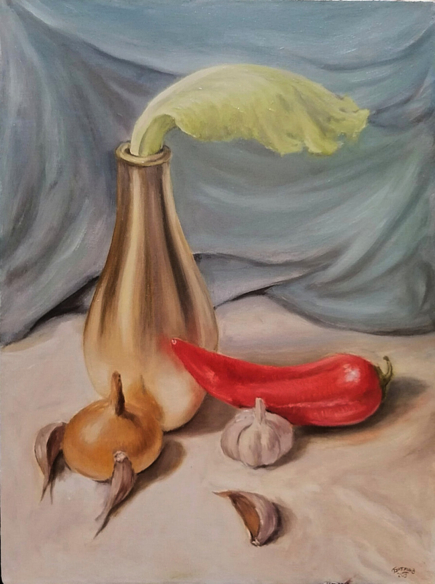 Натюрморт с красным перцем.