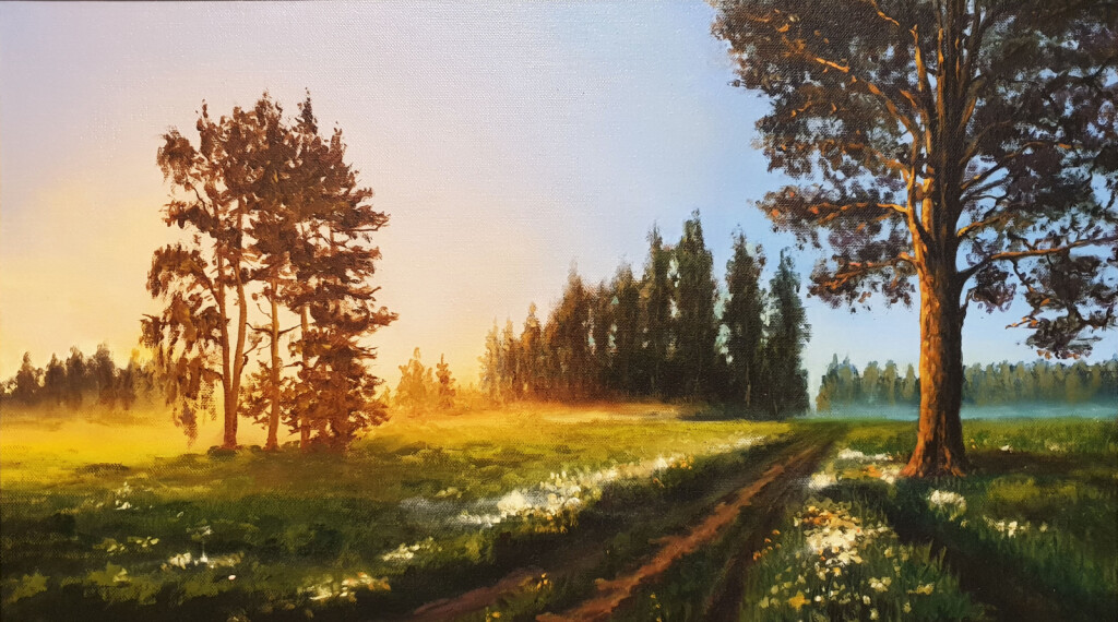 Рассвет в лесу