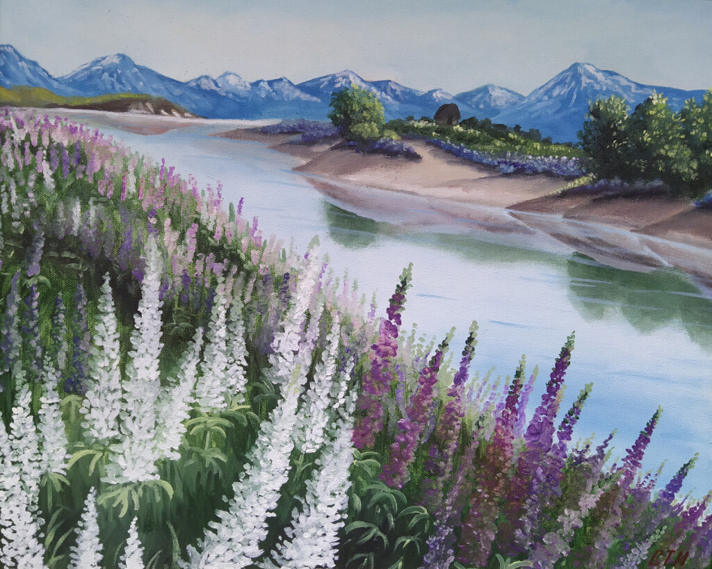 Пейзаж с люпинами