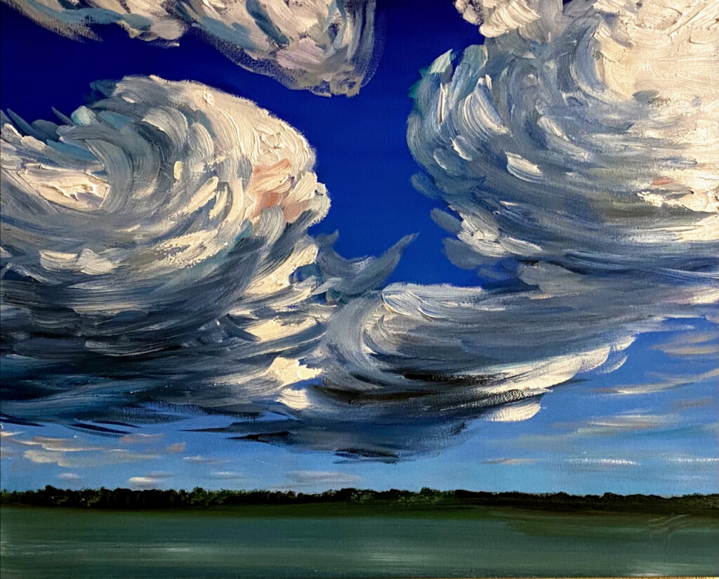 Обское море. Море Небо Облака